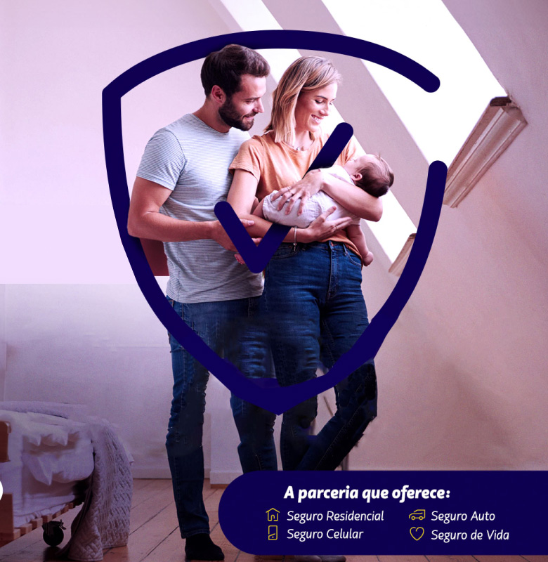 A parceria que oferece Seguro Residencial, Seguro Auto, Seguro Celular, Seguro de Vida